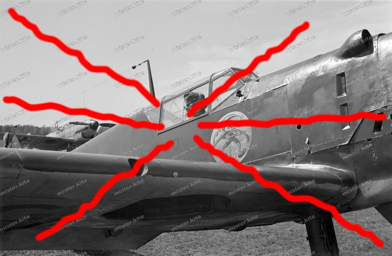 Negativ Schleißheim I Zerstörergeschwader 2 Messerschmitt Bf 109 D Emblem 40