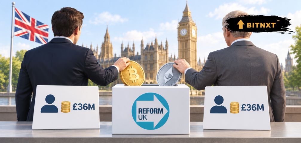 Ben Delo, Harborne Give £36M Each to Reform UK