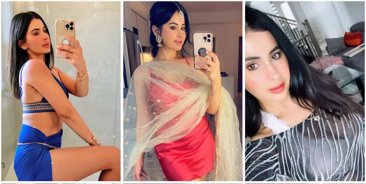 Megha and Sarmishta on the couch