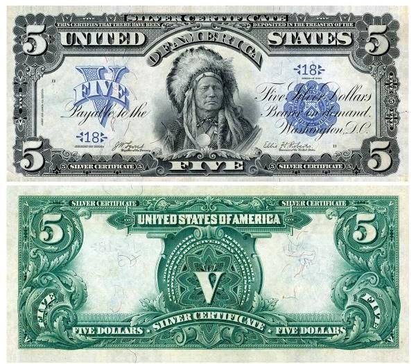 1 антикварные доллары США