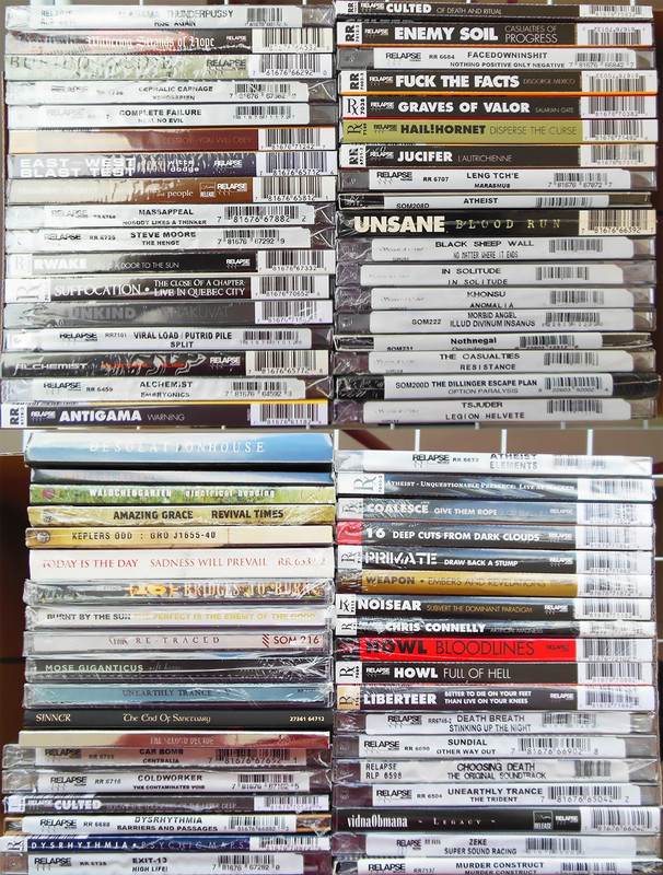 Relapse SOM NB USA CDs