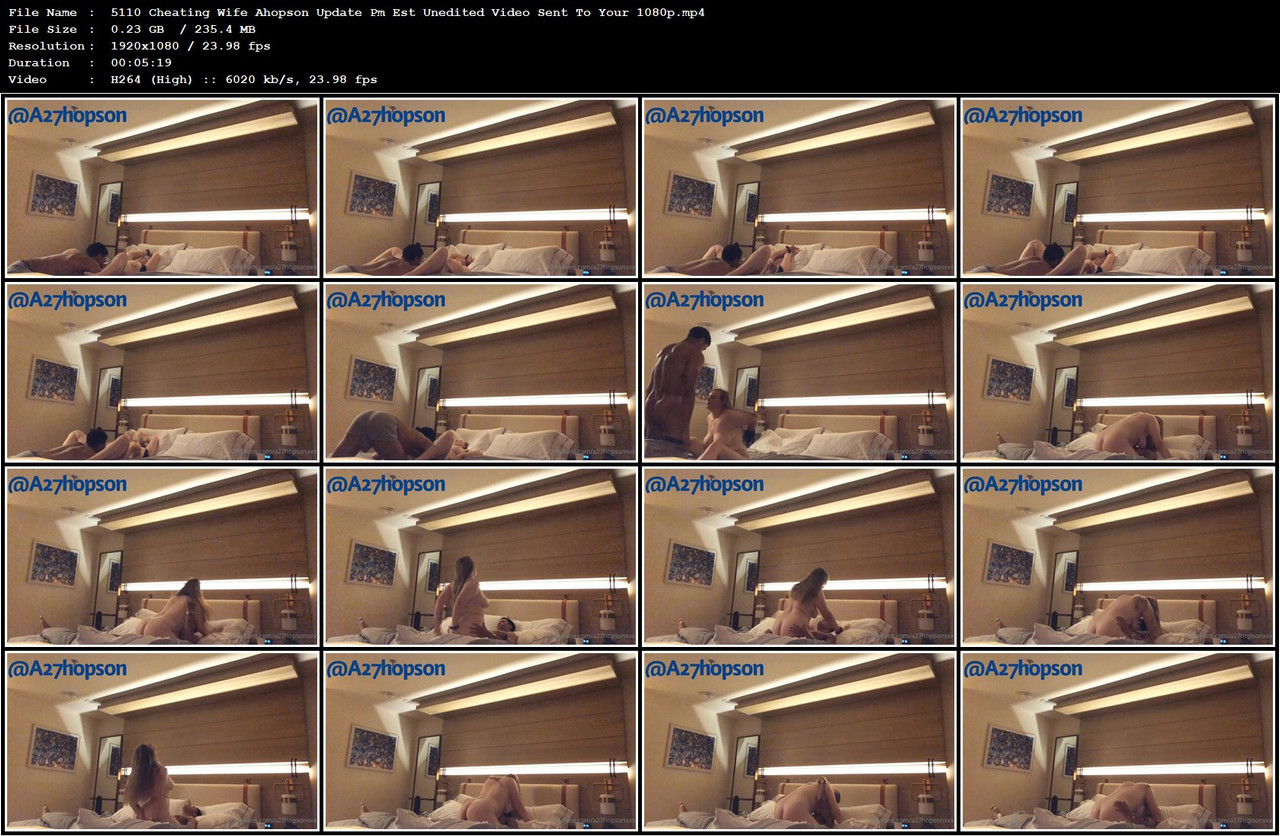 5110 Cheating Wife Ahopson Update Pm Est Unedited Video Sent To Your 1080p mp4