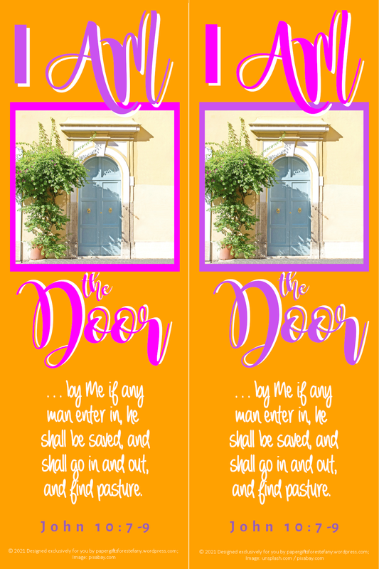 PGFE I AM The Door Bookmark1 4x6