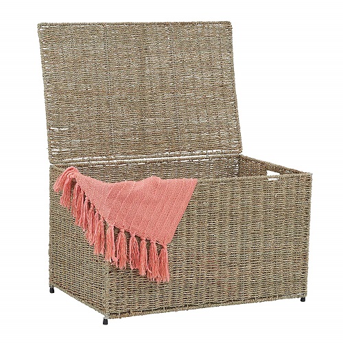 Extra Large Wicker Storage Container With Lid L Basket Bin Chest Extra Large Wicker Storage Container With Lid L Basket Bin Chest Trunk Organizer