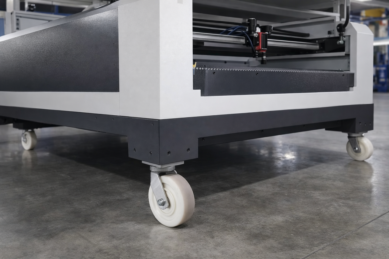 Industrial equipment and machinery using heavy-duty caster systems