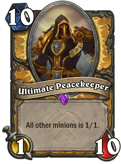 Flavor Text: Peace will be done, one by one