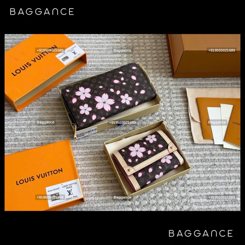 LV New Monogram Wallet | Compact Design | Full Box Edition | 12cm