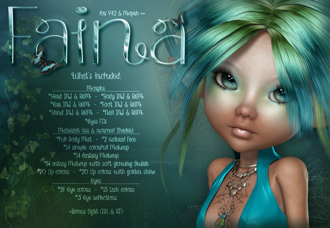 Faina V4 ++ 2024 - Free Daz 3D Models