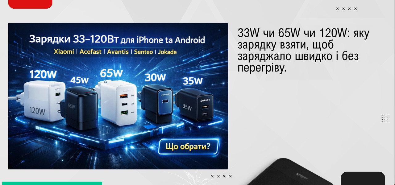 як правильно обрати зарядний пристрій