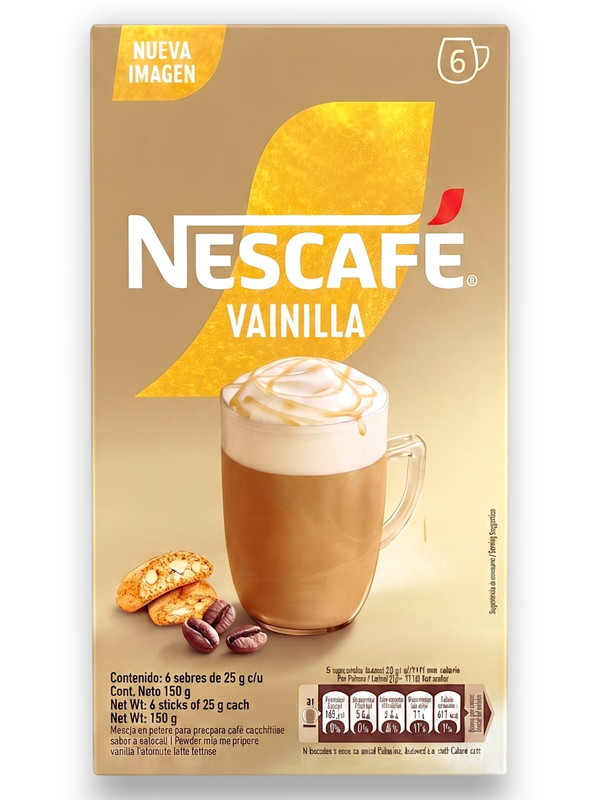 Nescafe Cappuccino Vainilla 6 Sobres