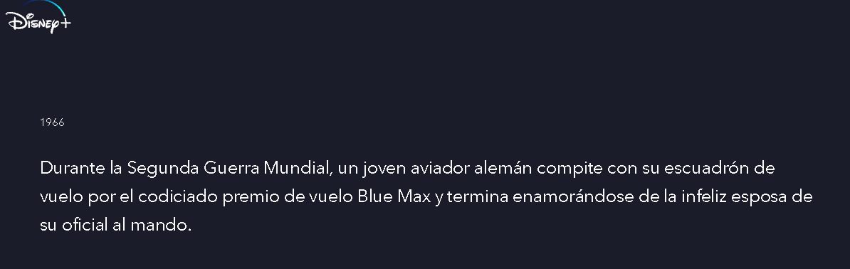 The Blue Max [1966] dual latino-sub. español 