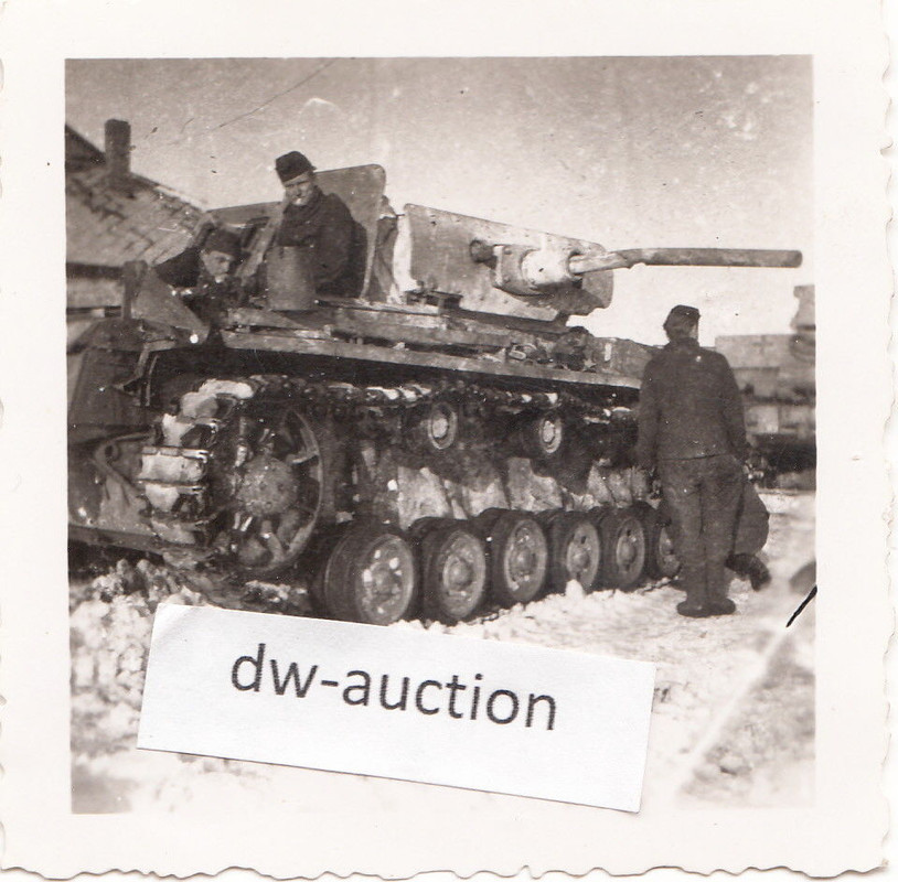 zerstörter deutscher Panzer