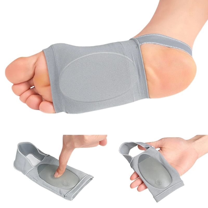Compression Arch Support Plantar Fasciitis Gel Pad Brace Sleeve Ankle Foot Wrap - Image 4