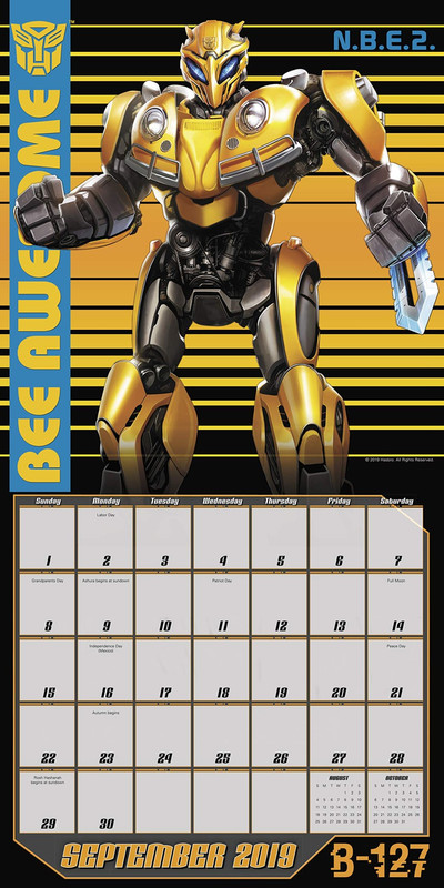 Transformers-Bumblebee-2019-Wall-Calendar-005