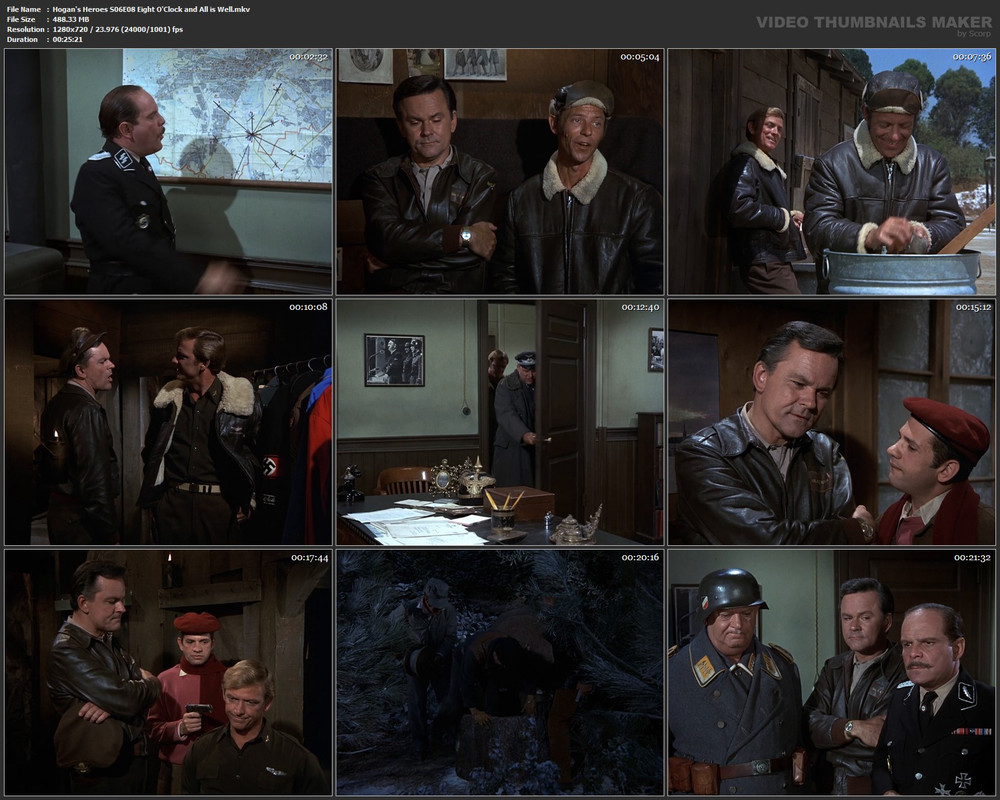 Hogan's Heroes S06E08 Eight O'Clock and All is Well.mkv