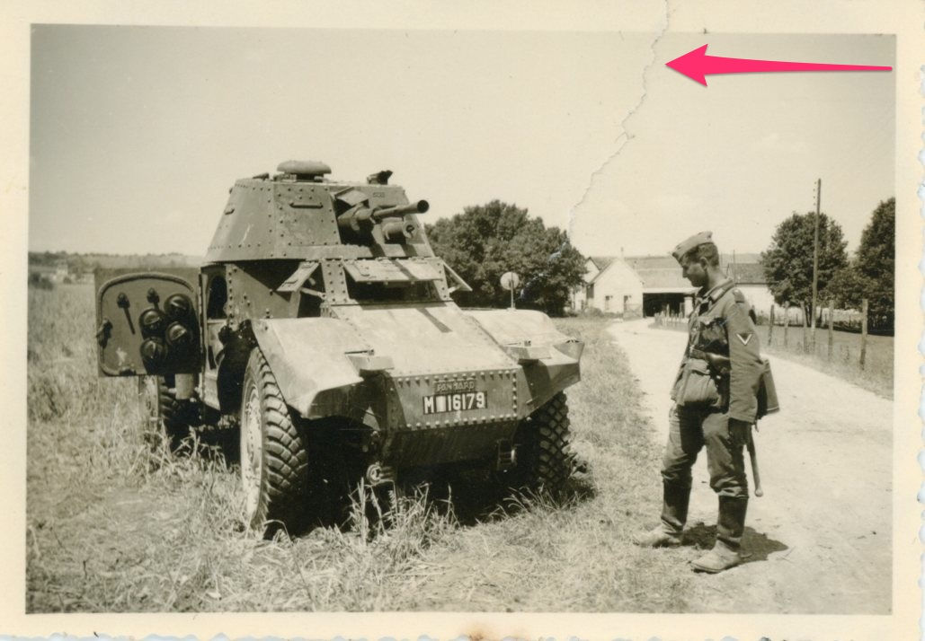 Frankreich Beute Panzerspähwagen Panhard