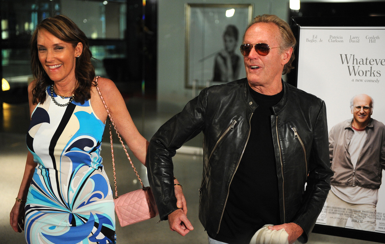Peter Fonda with his wife Margaret