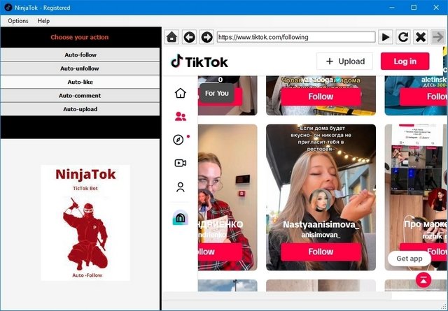 NinjaTok (TikTok bot) v1.4.9.0