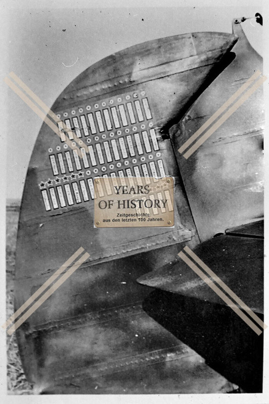 Foto Flugzeug Aircraft Bf Me 109 viele Abschlüsse am Leitwerk