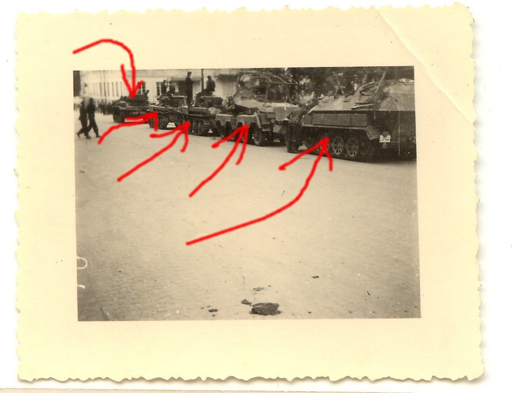 Deutsche Panzer 38 T 8-Rad Spähwagen Halbkette S