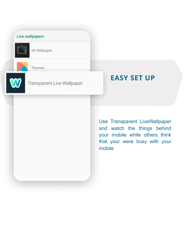 Transparent Live Wallpaper -  Android App - 4