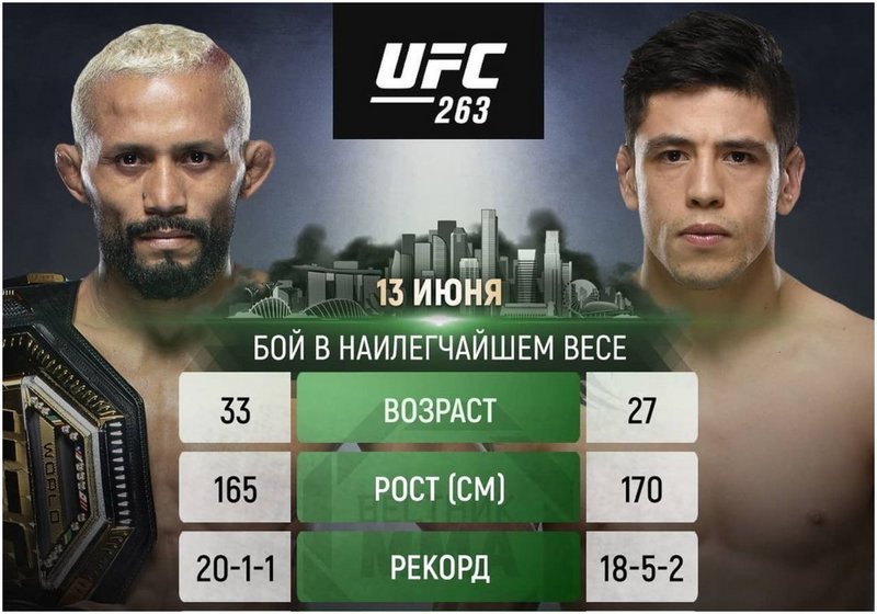 Дейвисън Фигередо срещу Брандън Морено 2 на UFC 263