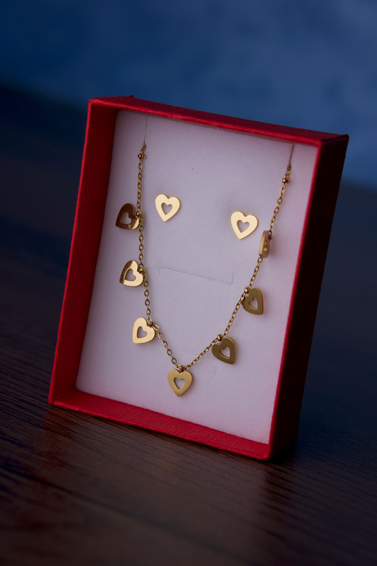 Rose gold earrings