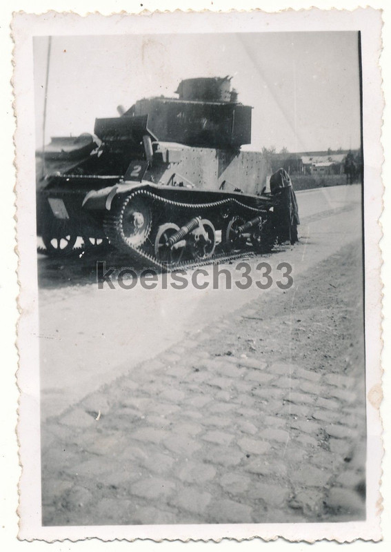 Frankreich Dünkirchen Front 1940 Vickers Light T