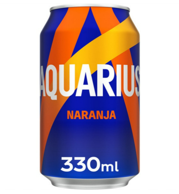 Aquarius Naranja Lata 330ml.