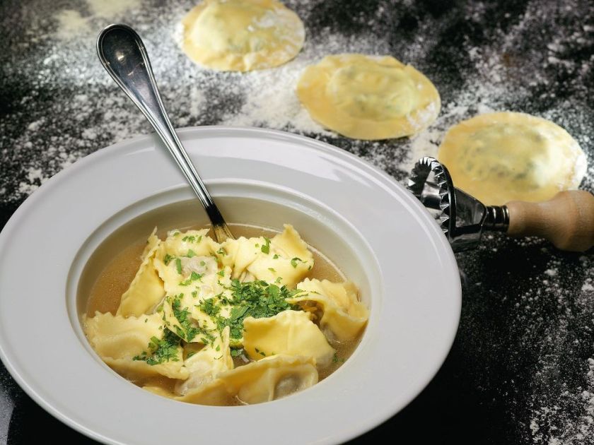 Равиоли в бульоне. Вкусно и полезно