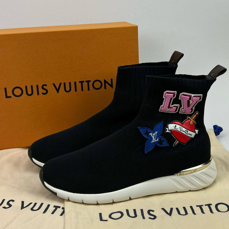 Louis Vuitton Women Aftergame Heart Sock Fabric Sneaker 39 US 9 UK/AU 6