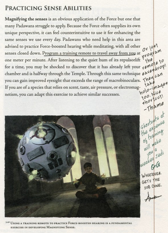 Can enhance his own senses