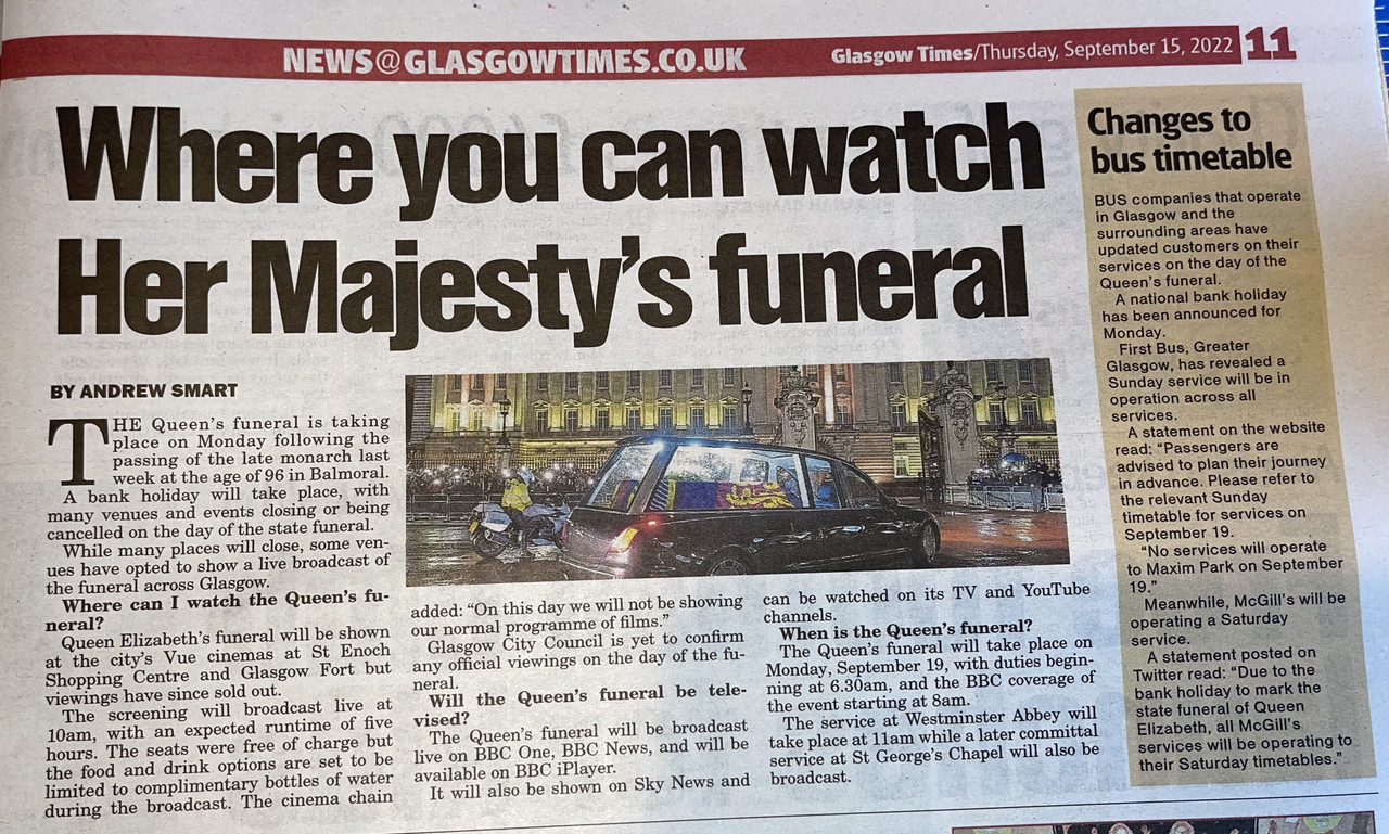 The Herald /Times Group sickness continues