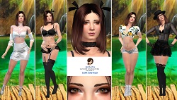 Lara Gastaldi realm of oblivion - adult custom character Sims 4 CAS outfit preview - thumbnail