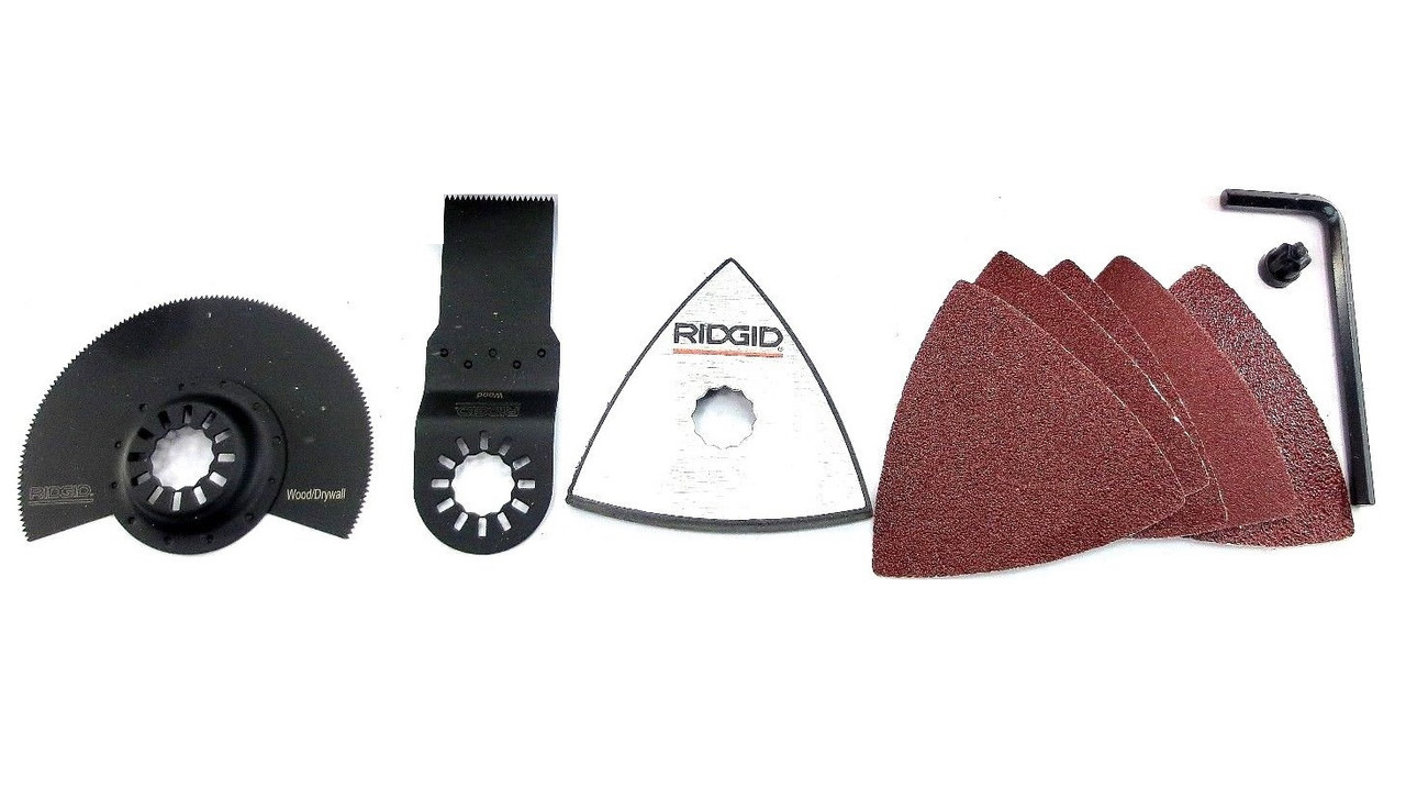 RIDGID JOBMAX MULTITOOL BLADE & SANDING ATTACHMENT SET eBay
