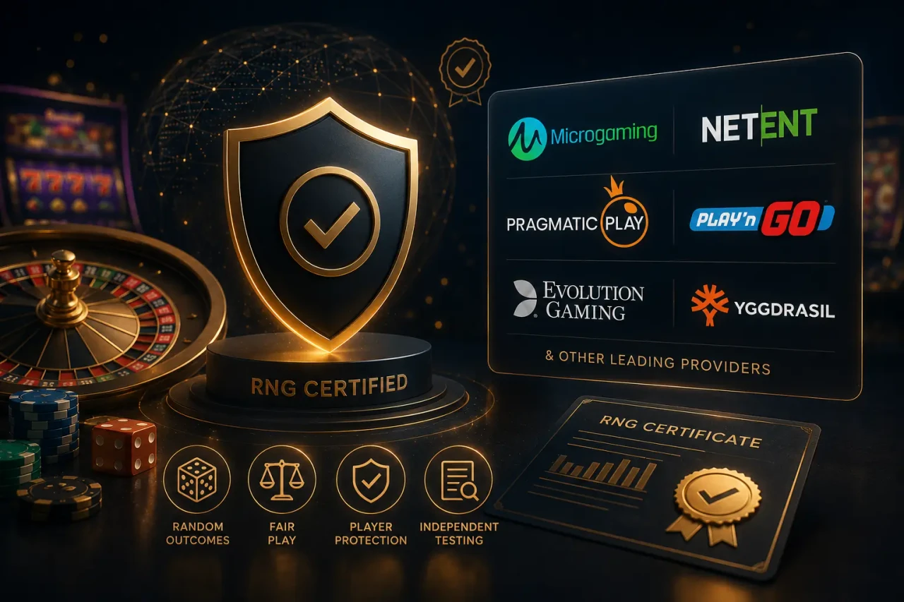 Fair gameplay and RNG certification online casino