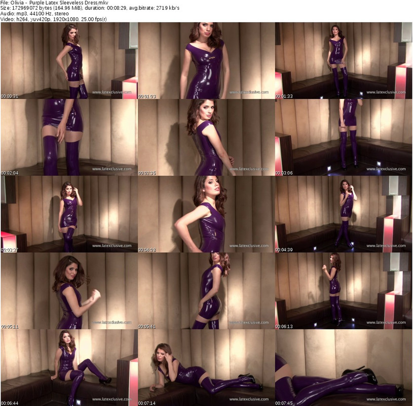 Olivia - Purple Latex Sleeveless Dress_s
