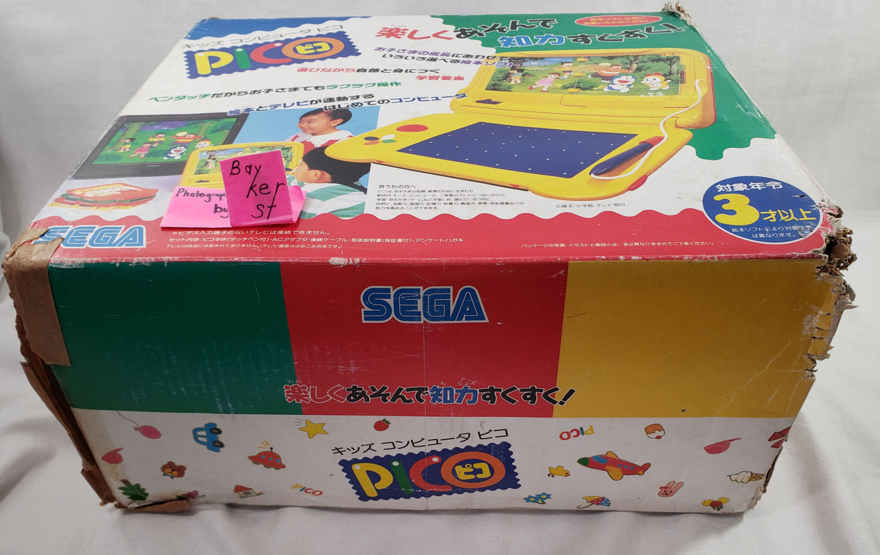 SEGA Pico System Console Japanese with Box Game Tama Cat Japan