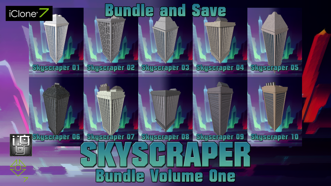 [ Reallusion landscape ] Skyscraper Bundle Vol. 1