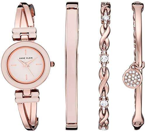 Amazon: ANNE KLEIN Juego de reloj de pulsera para mujer 
