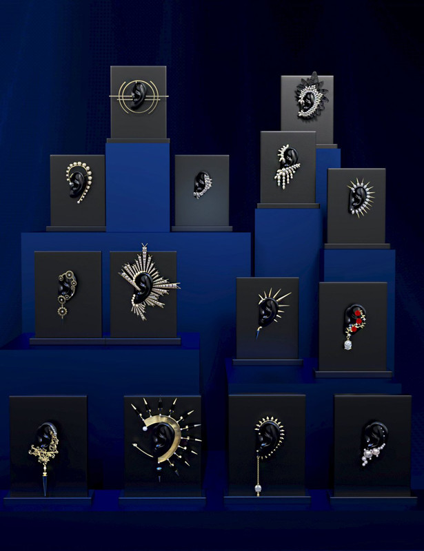 Fashion Basics: Ear Cuffs for Genesis 8 Female Fashion Basics: Ear Cuffs for Genesis 8 Female