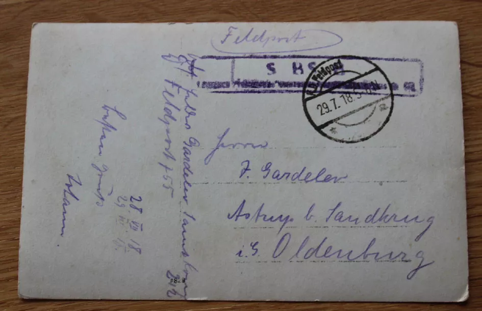 Altes Foto schweres Eisenbahn - Geschütz - Artillerie 1. WK