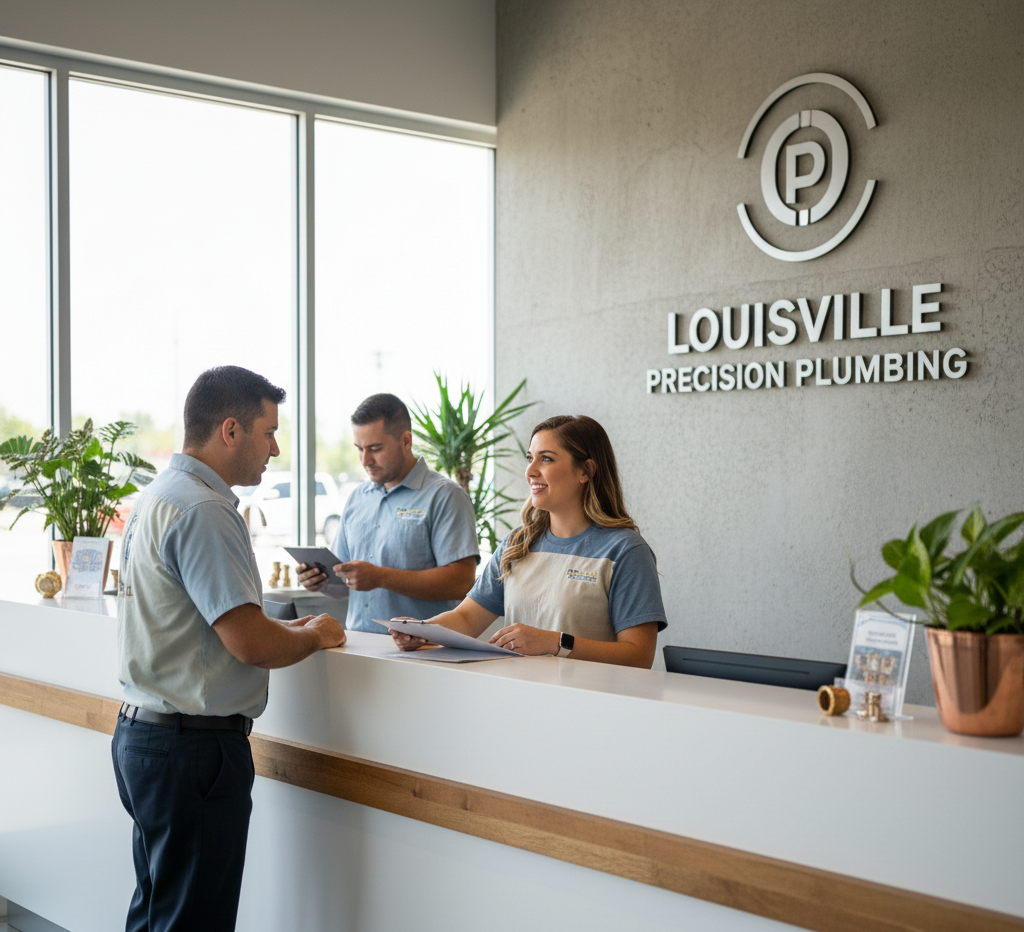 Louisville Precision Plumbing Reception - Customer Service Excellence