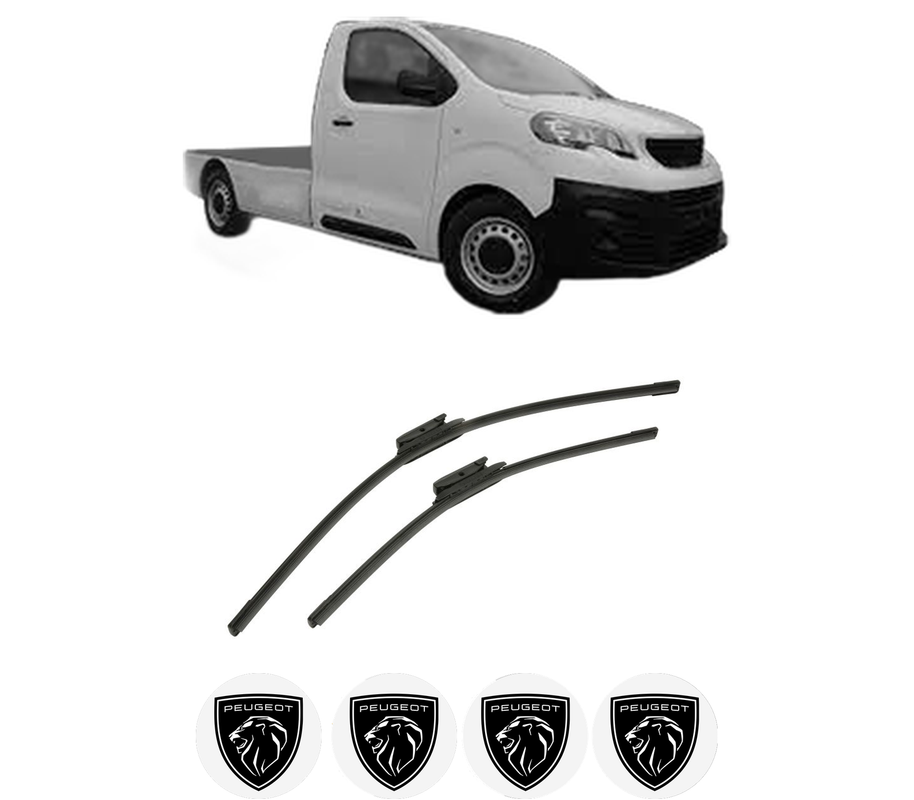 Set stergatoare auto PEUGEOT EXPERT Platform/Chassis (V_) din 2016-2023, pentru parbriz auto, 2 bucati, Bosch Aerotwin, din cauciuc siliconat rezistent, 4 Stickere Auto PEUGEOT