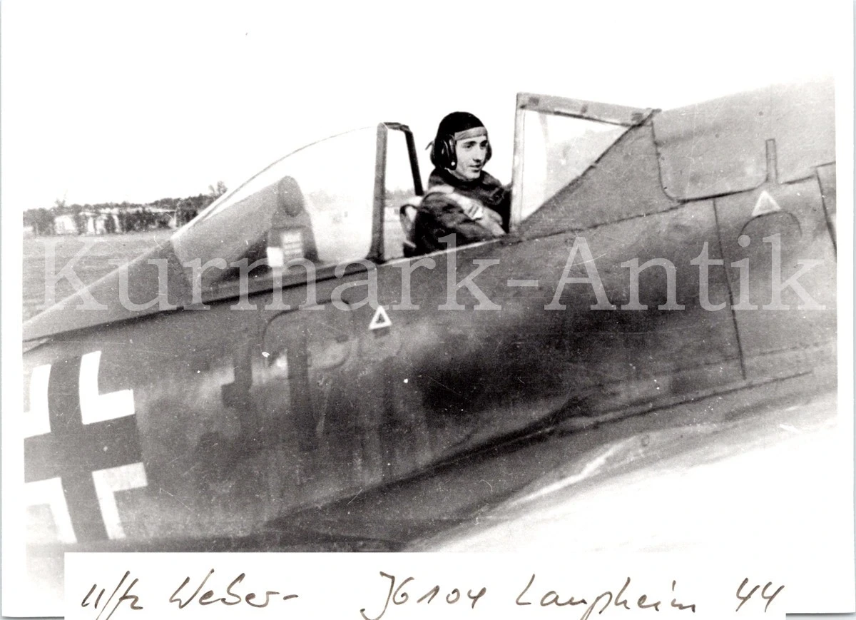 S088 Photo Archive Repro Luftwaffe Aircraft Fw190 JG 104 Laupheim 1944 Pilot