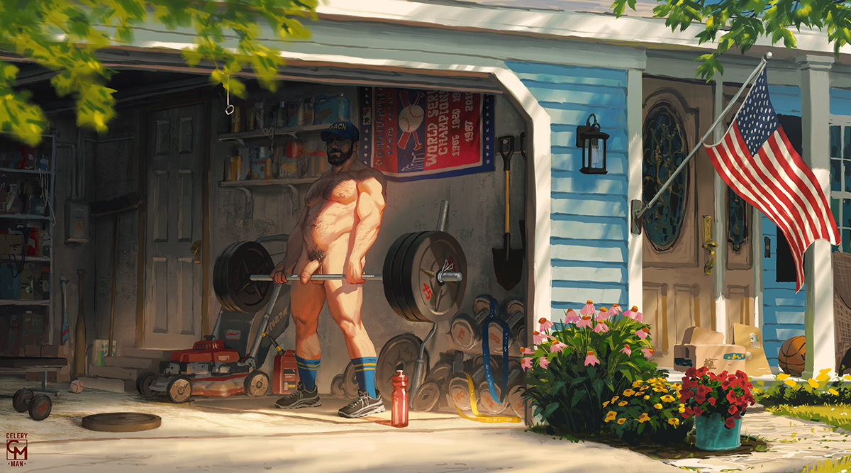 Coach is getting in a weekend workout 🏋️‍♂️🧢 [OC]