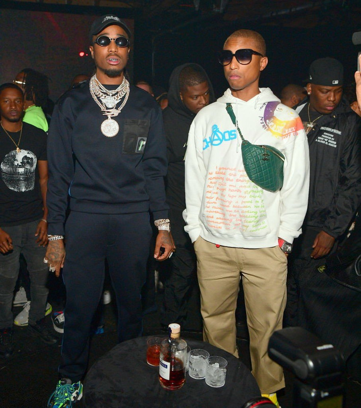 Pharrell Williams At The Quavo Album Listening Party (October 11) (2018)