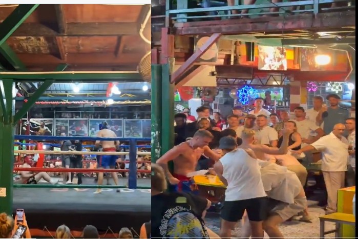 Масово сбиване по време на битка в Reggae Bar в Тайланд