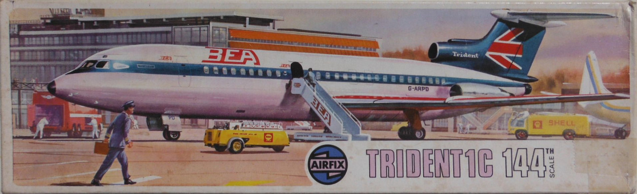 Airfix 144 Hawker Siddeley Trident 1C (BEA) (03174-9)