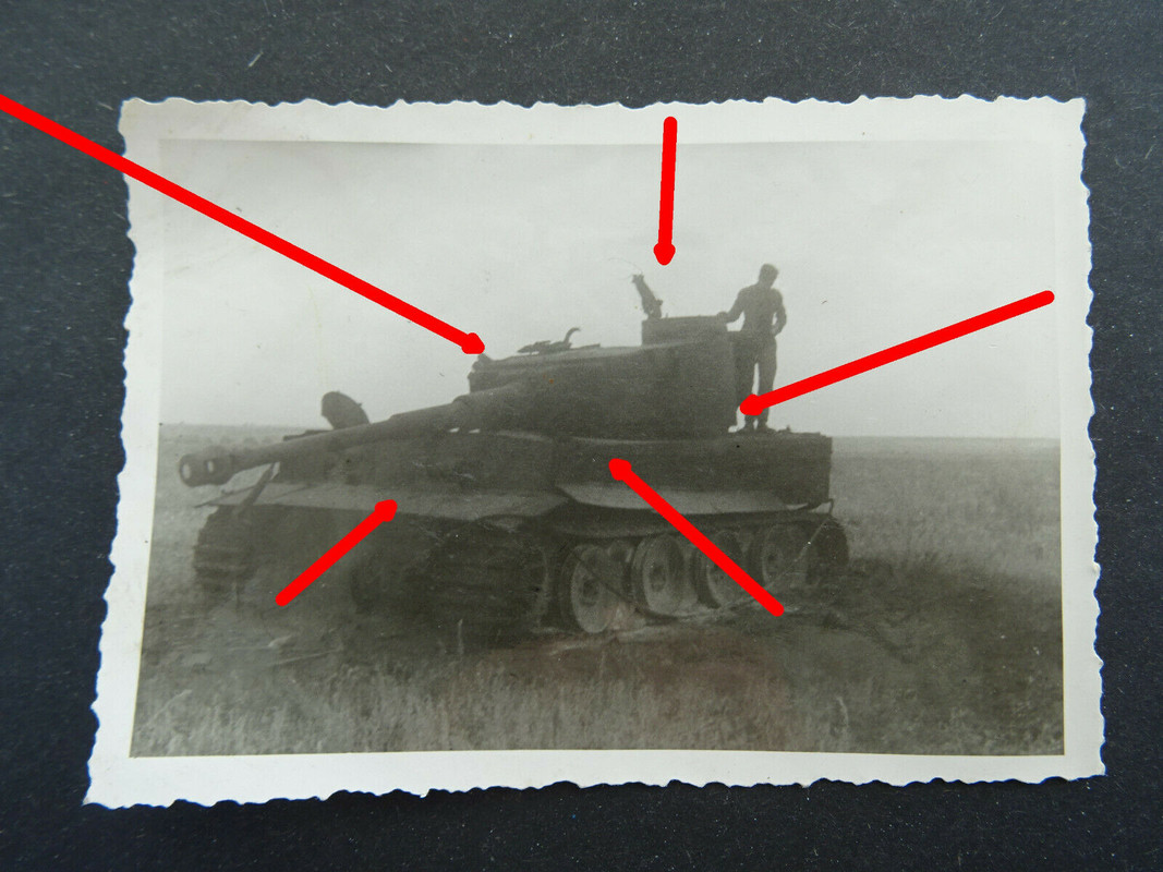 Foto Rußland, schwere Panzer Abteilung 503, ausgebrannter Tiger,